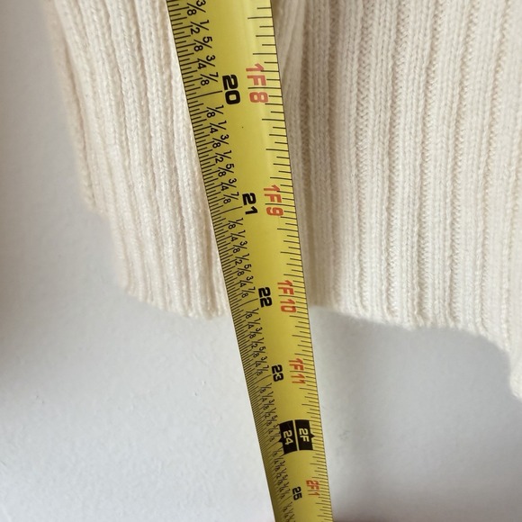 J.McLaughlin Women's Turtleneck Sweater Sz M Ivory Cashmere Minimalist NEW $398 - Picture 9 of 9